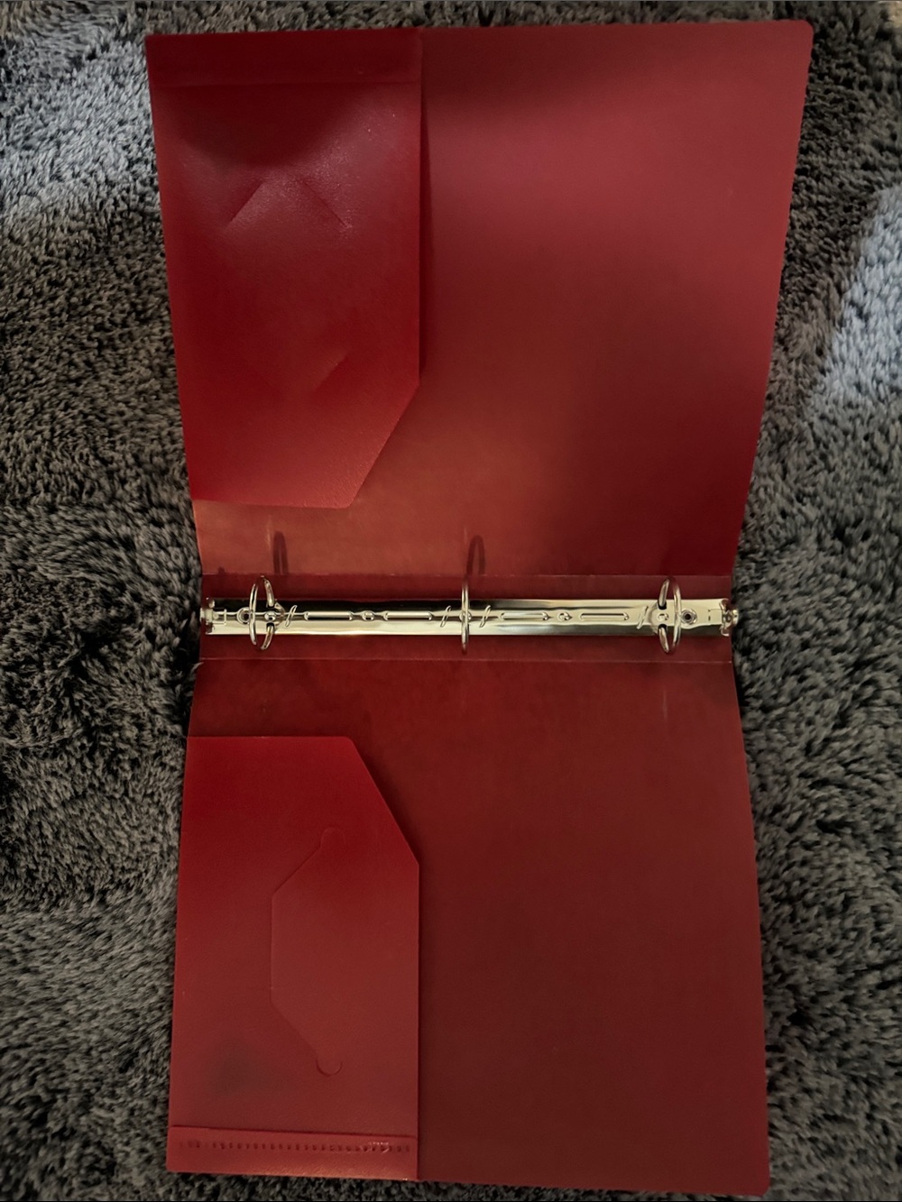 Red 3-Ring Binder Folder - Picture 2 of 3